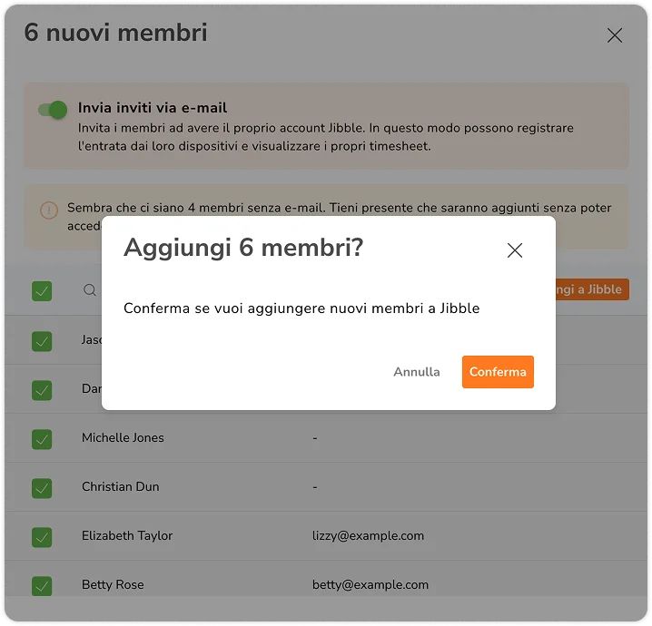 Confirm importing Quickbooks member
